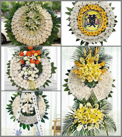 广东江门市台山市海宴镇仑定村花圈速递